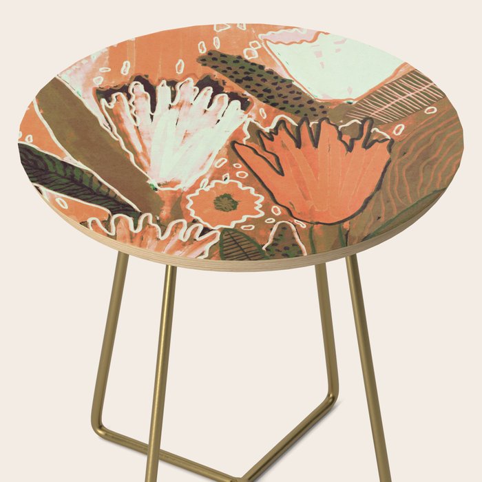 Magic Wildflowers / Orange Side Table Gallery Image 2