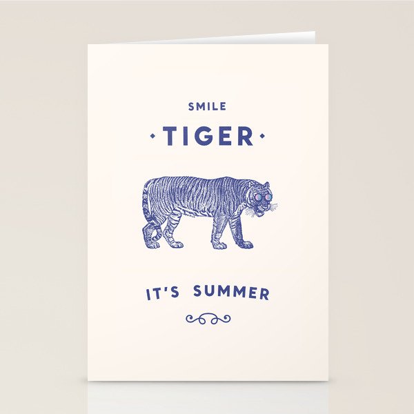 Smile Tiger, it's Summer Stationery Card Gallery Image 2
