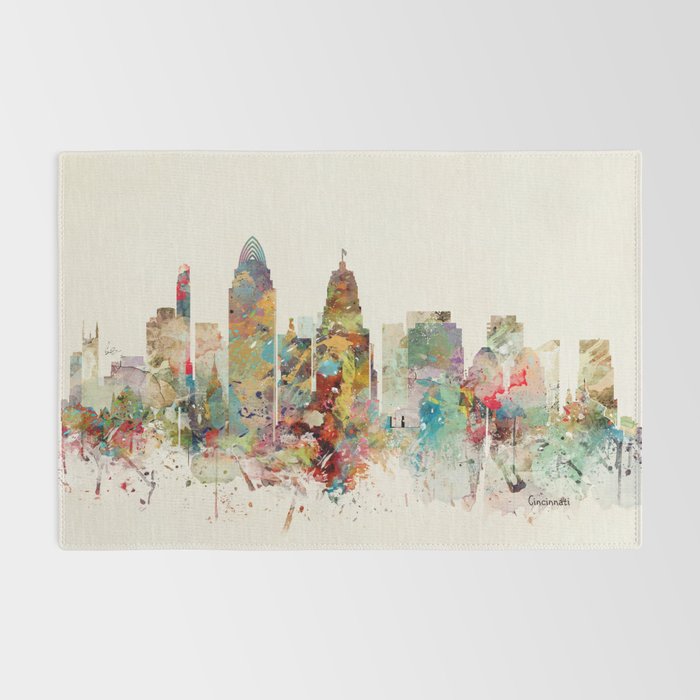 cincinnati skyline Rug Gallery Image 2