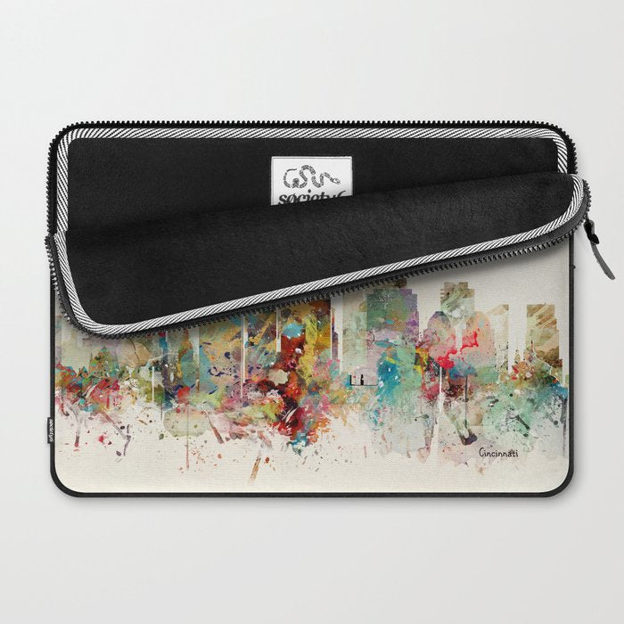 cincinnati skyline Laptop Sleeve Gallery Image 2