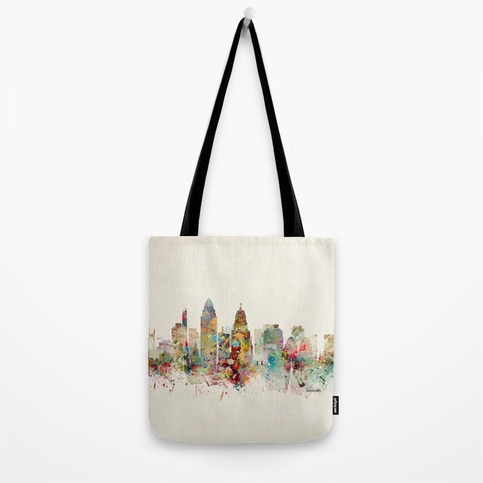 cincinnati skyline Tote Bag Gallery Image 2