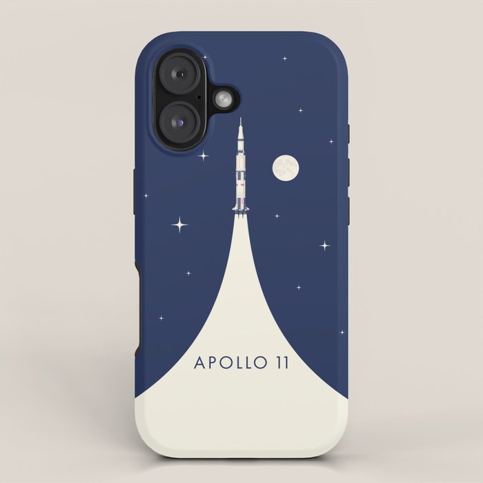 Apollo 11 Space - Saturn Rocket B iPhone Case Gallery Image 1