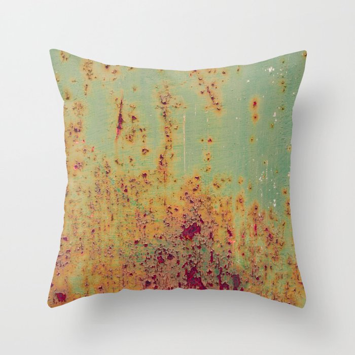 Pretty Green Abstract Texture II Throw Pillow Gallery Image 6