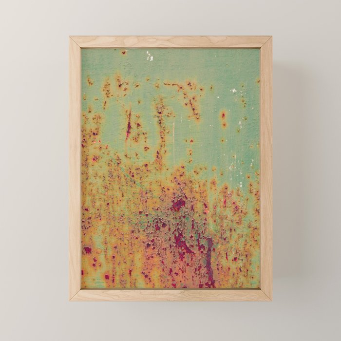 Pretty Green Abstract Texture II Mini Art Print Gallery Image 1