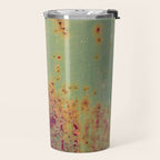 Pretty Green Abstract Texture II Travel Mug Gallery Image 2