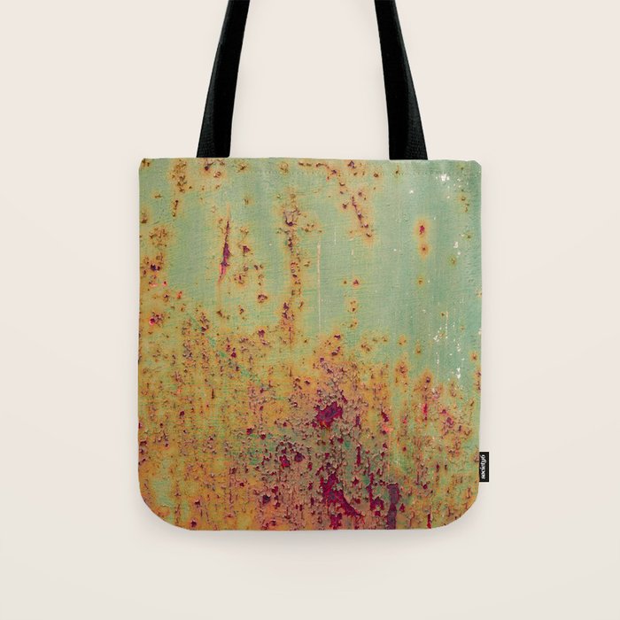 Pretty Green Abstract Texture II Tote Bag Gallery Image 1