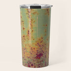 Pretty Green Abstract Texture II Travel Mug Gallery Image 1