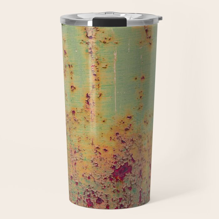 Pretty Green Abstract Texture II Travel Mug Gallery Image 1