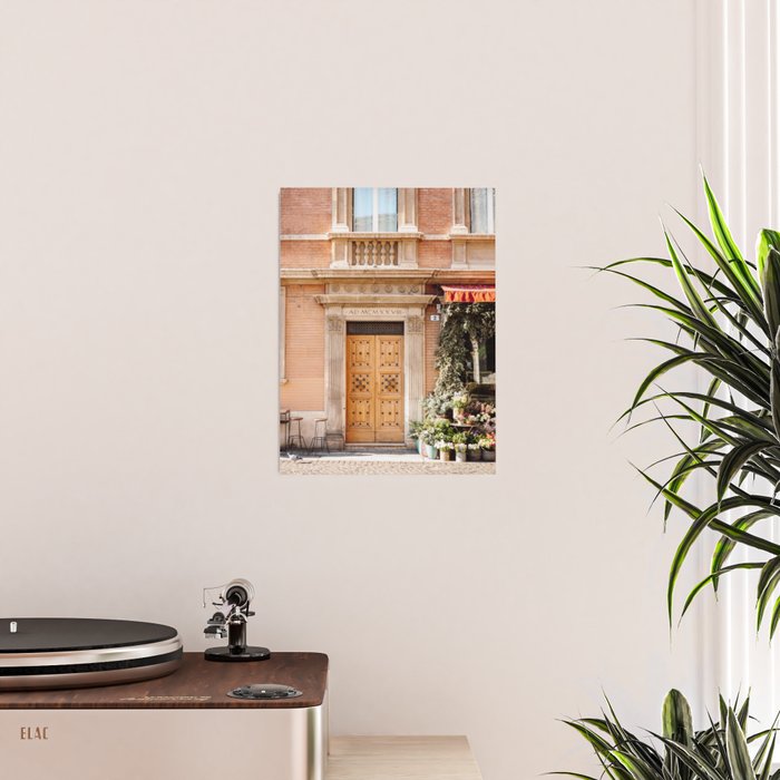 The wooden door | Travel photography Bologna Europe  Poster Gallery Image 2