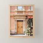 The wooden door | Travel photography Bologna Europe  Mini Art Print Gallery Image 1