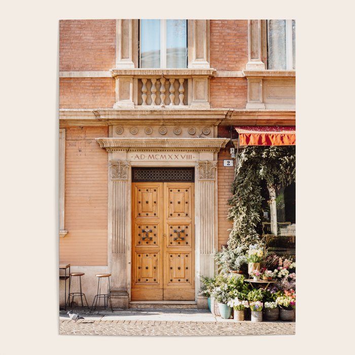 The wooden door | Travel photography Bologna Europe  Poster Gallery Image 4