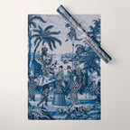 17th Century Delftware Chinoiserie Wrapping Paper Gallery Image 1