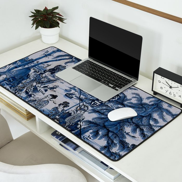 17th Century Delftware Chinoiserie Desk Mat Gallery Image 2