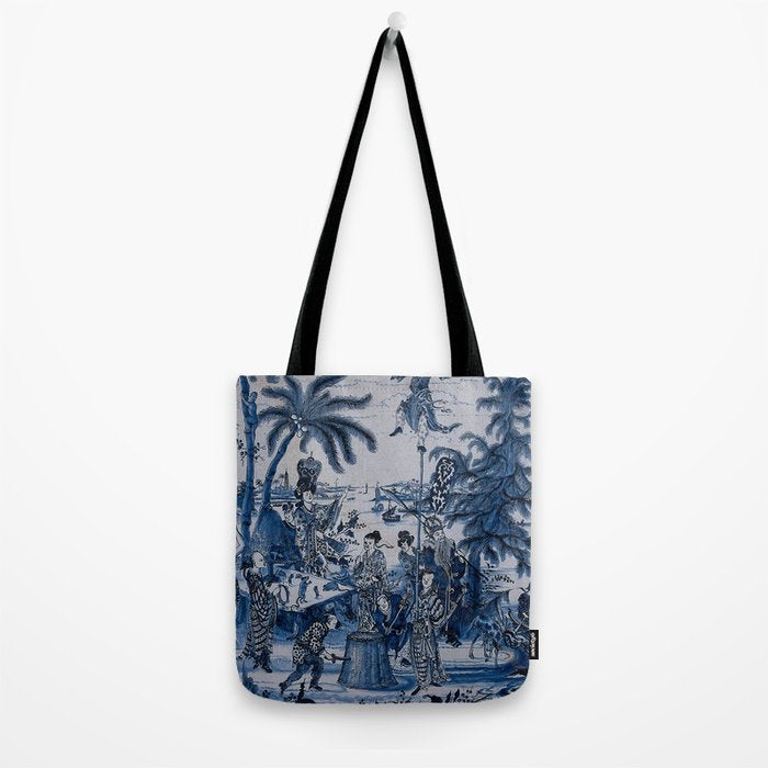17th Century Delftware Chinoiserie Tote Bag Gallery Image 2