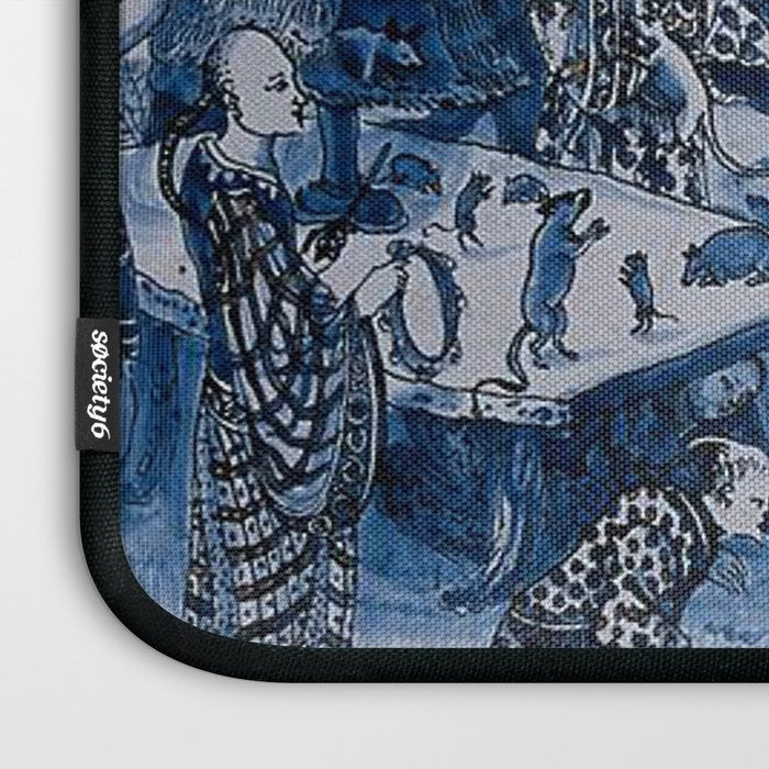 17th Century Delftware Chinoiserie Laptop Sleeve Gallery Image 3