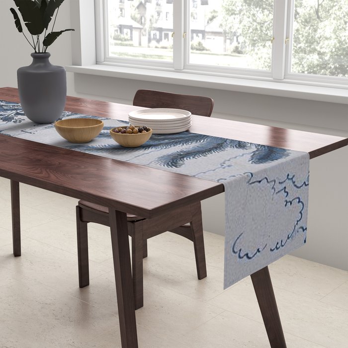 17th Century Delftware Chinoiserie Table Runner Gallery Image 2