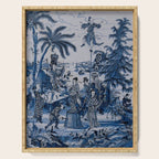 17th Century Delftware Chinoiserie Serving Tray Gallery Image 1