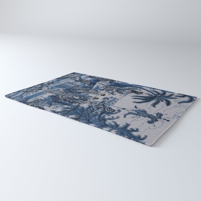 17th Century Delftware Chinoiserie Rug Gallery Image 3