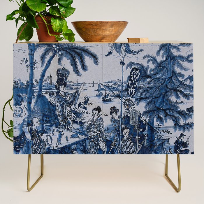 17th Century Delftware Chinoiserie Credenza Gallery Image 1
