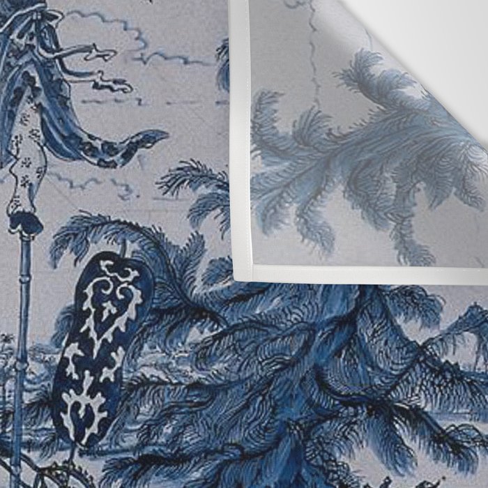 17th Century Delftware Chinoiserie Wall Tapestry Gallery Image 3