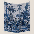 17th Century Delftware Chinoiserie Wall Tapestry Gallery Image 4