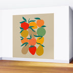 2025 RETRO FRUIT MARKET CALENDAR Wall Mural Gallery Image 2