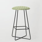 Bows & Ribbons Pattern XXIV Pastel Green Stool Gallery Image 1