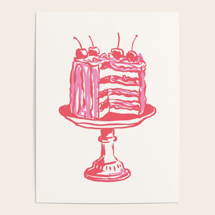 Pink Cake Poster