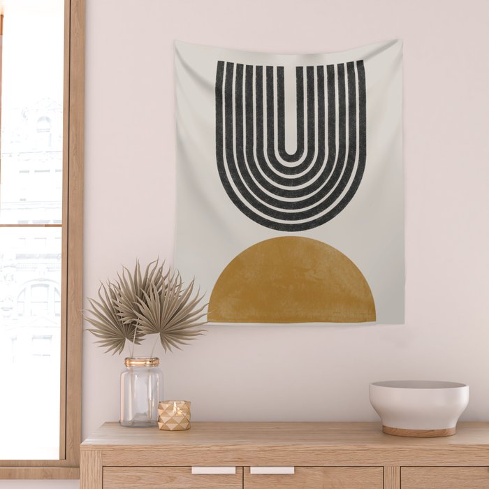 Mid Century Modern Wall Tapestry Gallery Image 2