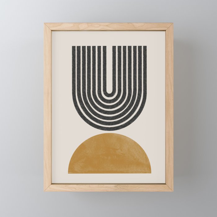 Mid Century Modern Mini Art Print Gallery Image 1