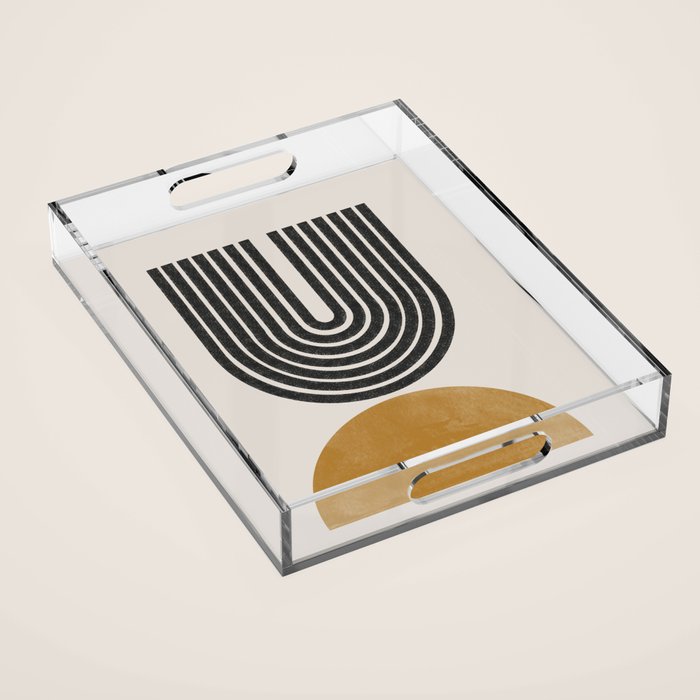 Mid Century Modern Acrylic Tray Gallery Image 1