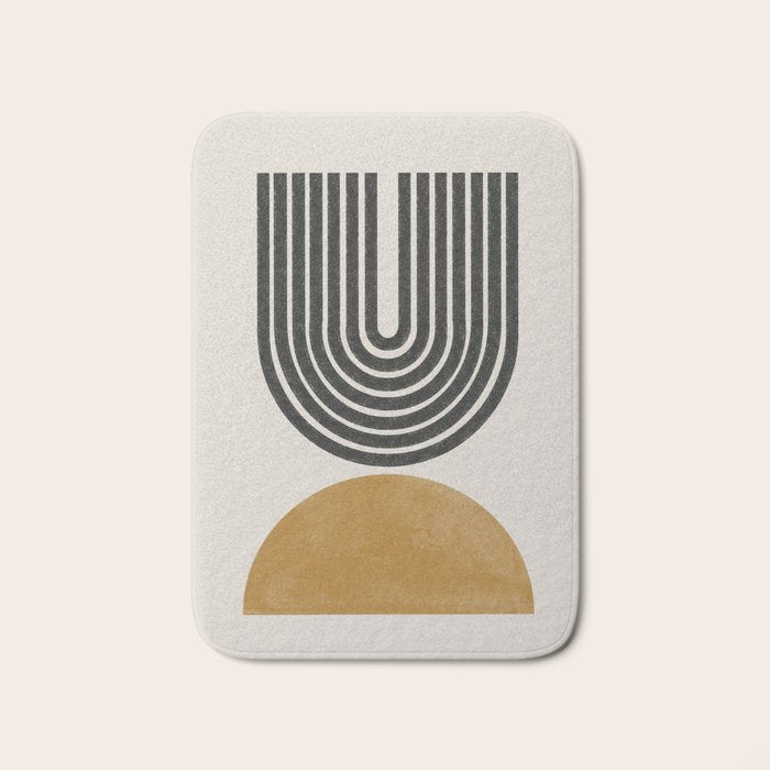 Mid Century Modern Bath Mat Gallery Image 1