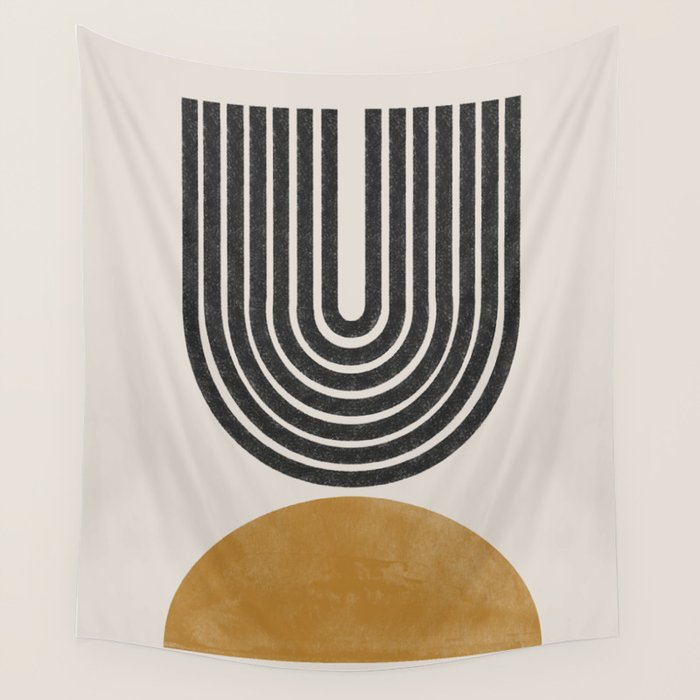 Mid Century Modern Wall Tapestry Gallery Image 4