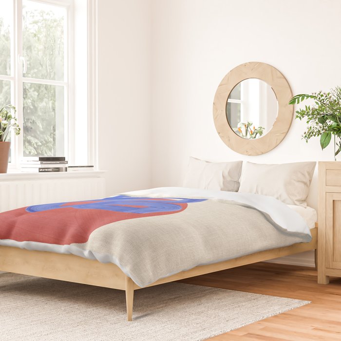 Blue Spiral Eclipse Duvet Cover Gallery Image 2