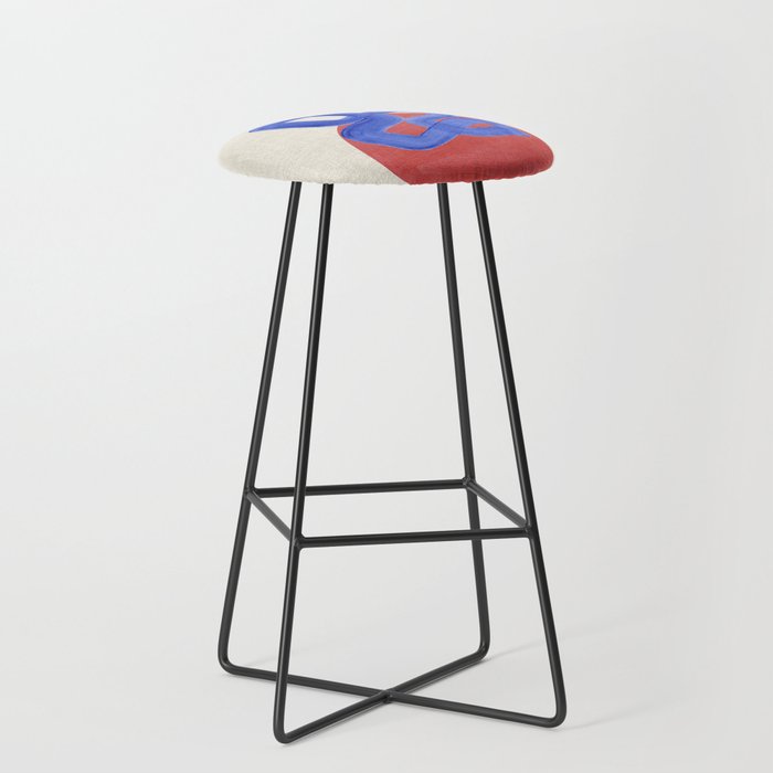 Blue Spiral Eclipse Stool Gallery Image 1