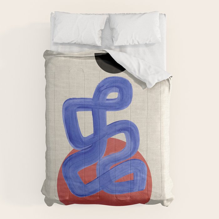 Blue Spiral Eclipse Comforter Gallery Image 1