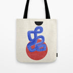 Blue Spiral Eclipse Tote Bag Gallery Image 1