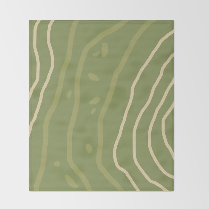 Mountain Contour III Throw Blanket Gallery Image 2
