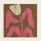 Happy Tulip Wood Wall Art Gallery Image 1