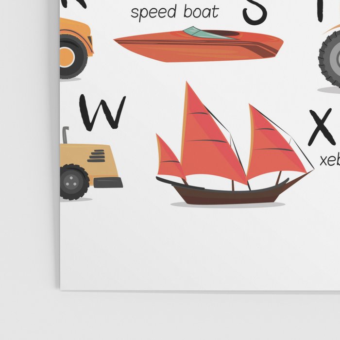 Transportation alphabet Poster Gallery Image 3