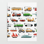 Transportation alphabet Poster Gallery Image 4