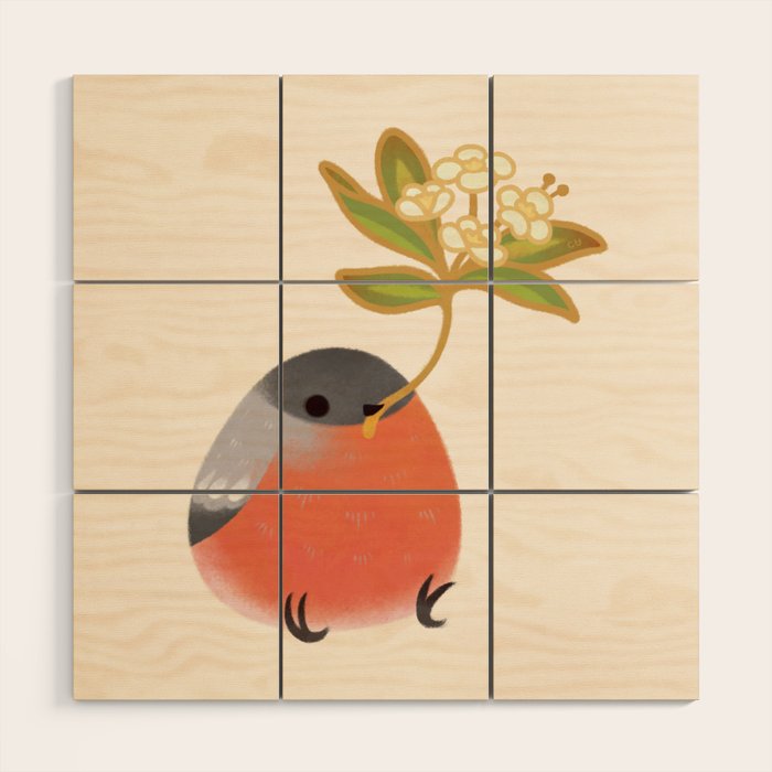 Eurasian bullfinch 2 Wood Wall Art Gallery Image 1