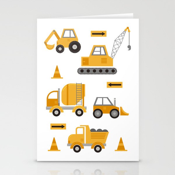 Construction Trucks Stationery Card Gallery Image 2