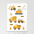 Construction Trucks Stationery Card Gallery Image 2
