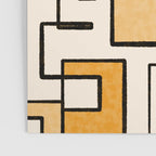 Piet Composition in Light Orange - Mid-Century Modern Minimalist Geometric Abstract Poster Gallery Image 3