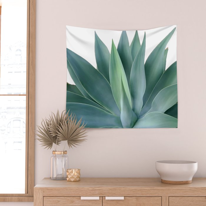 Agave blanco Wall Tapestry Gallery Image 2