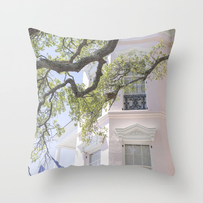 Morning in Charleston x Historic Charleston South Carolina Photography Throw Pillow Gallery Image 1