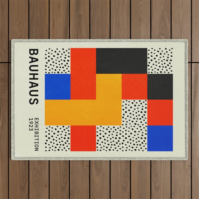 BAUHAUS 01: Exhibition 1923 | Mid Century Series  Outdoor Rug Gallery Image 1
