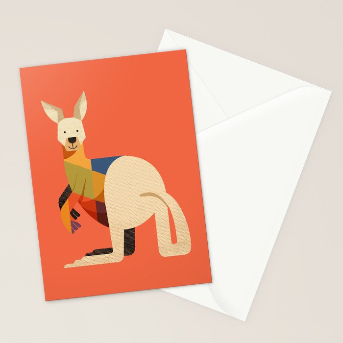 Kangaroo Stationery Card Gallery Image 2
