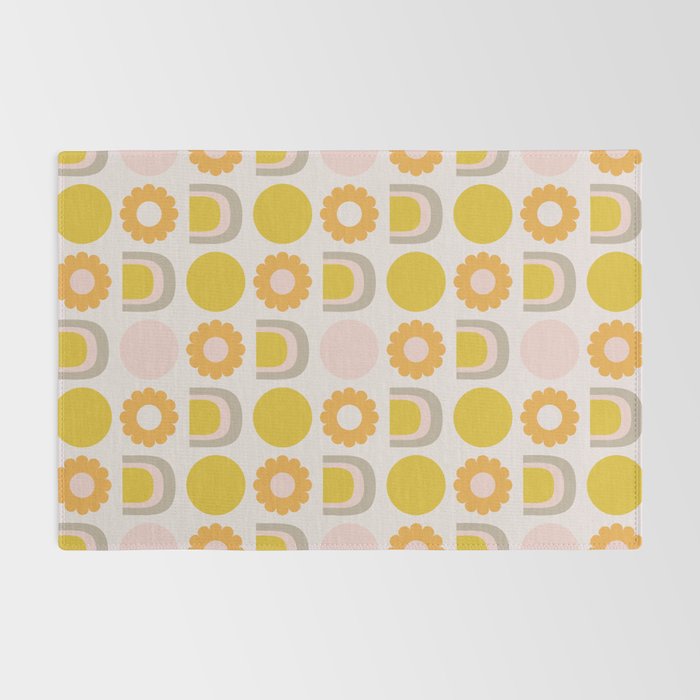 Floral Sunshine Rainbow Pattern Rug Gallery Image 2